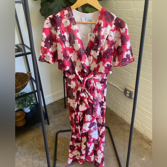 Tanya Taylor Blaire Dress- Flutter Sleeve - Picture 1 of 6